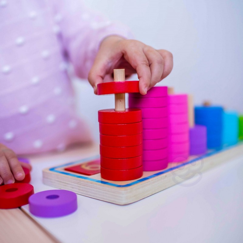 Puzzle For Learning Colors And To Count