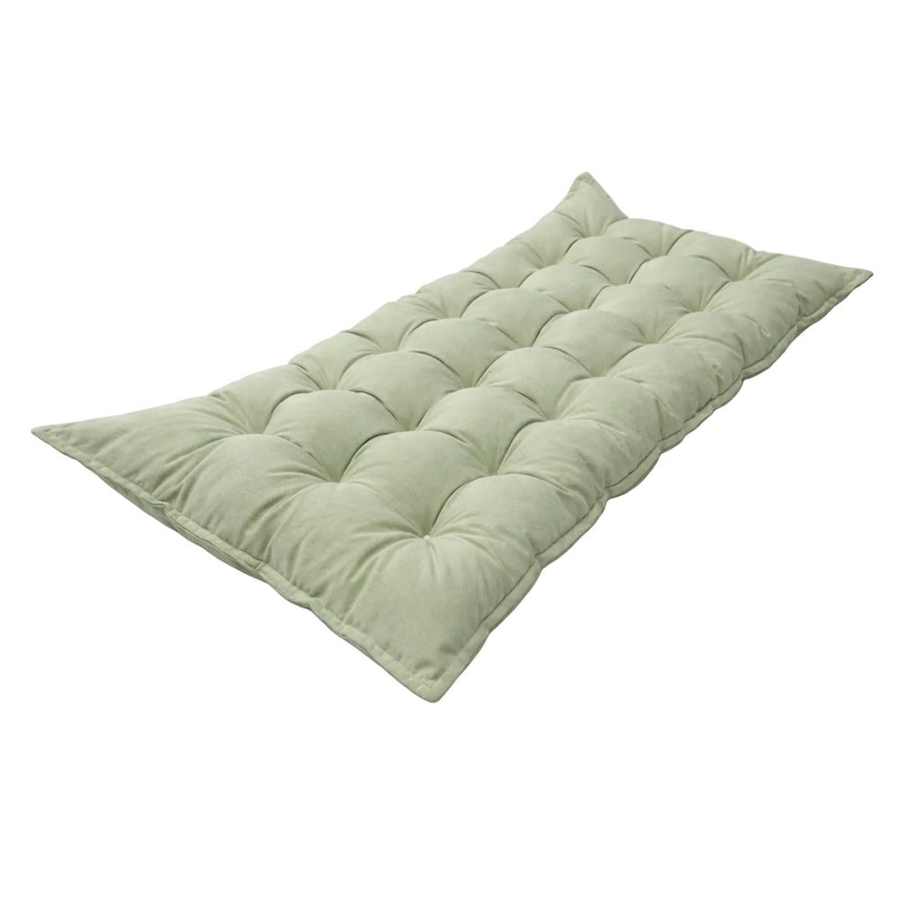 Quilted Kids' Floor Cushion, Green, 3 Sizes Available