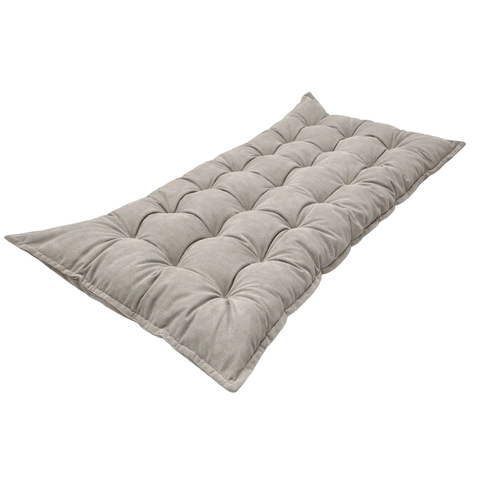 Quilted Kids' Floor Cushion, Grey, 3 Sizes Available