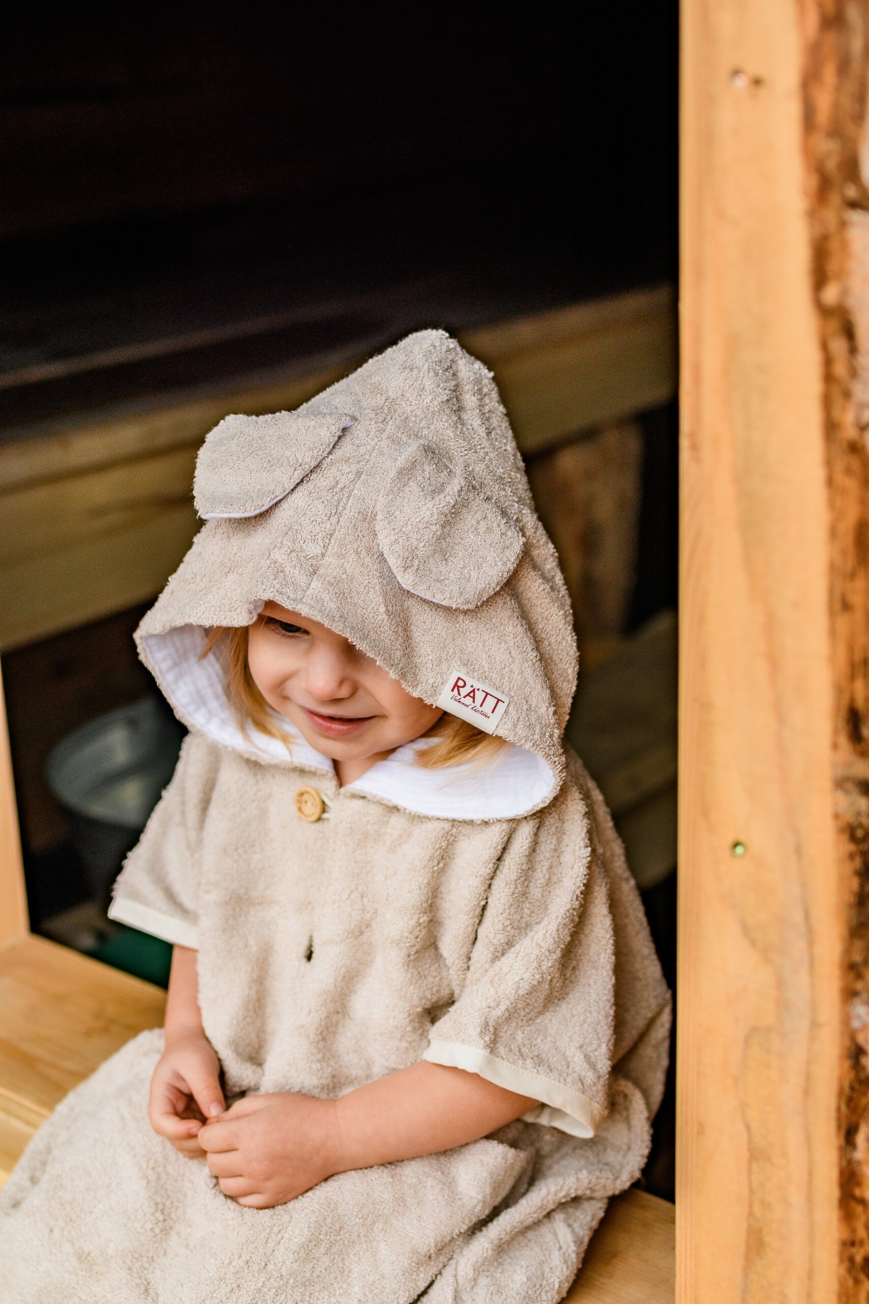 Short-Sleeve Poncho TEDDY - For TODDLERS (Size 82/86-116)