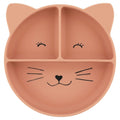 Silicone Divided Suction Plate for Kids - Mrs. Cat