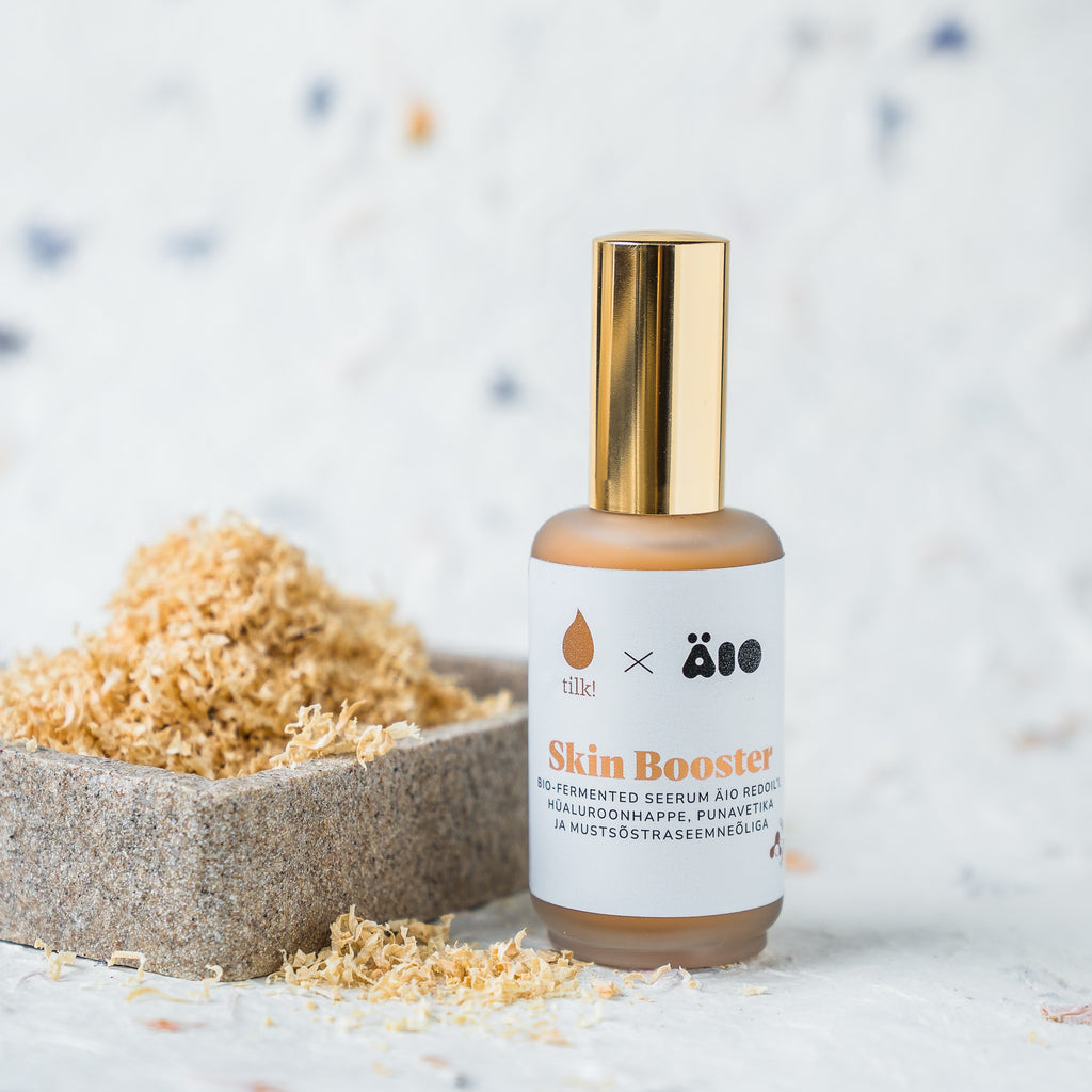 Skin Booster Bio-Fermented Serum with Äio RedOil, Hyaluronic acid, algae and Black Currant Seed oil