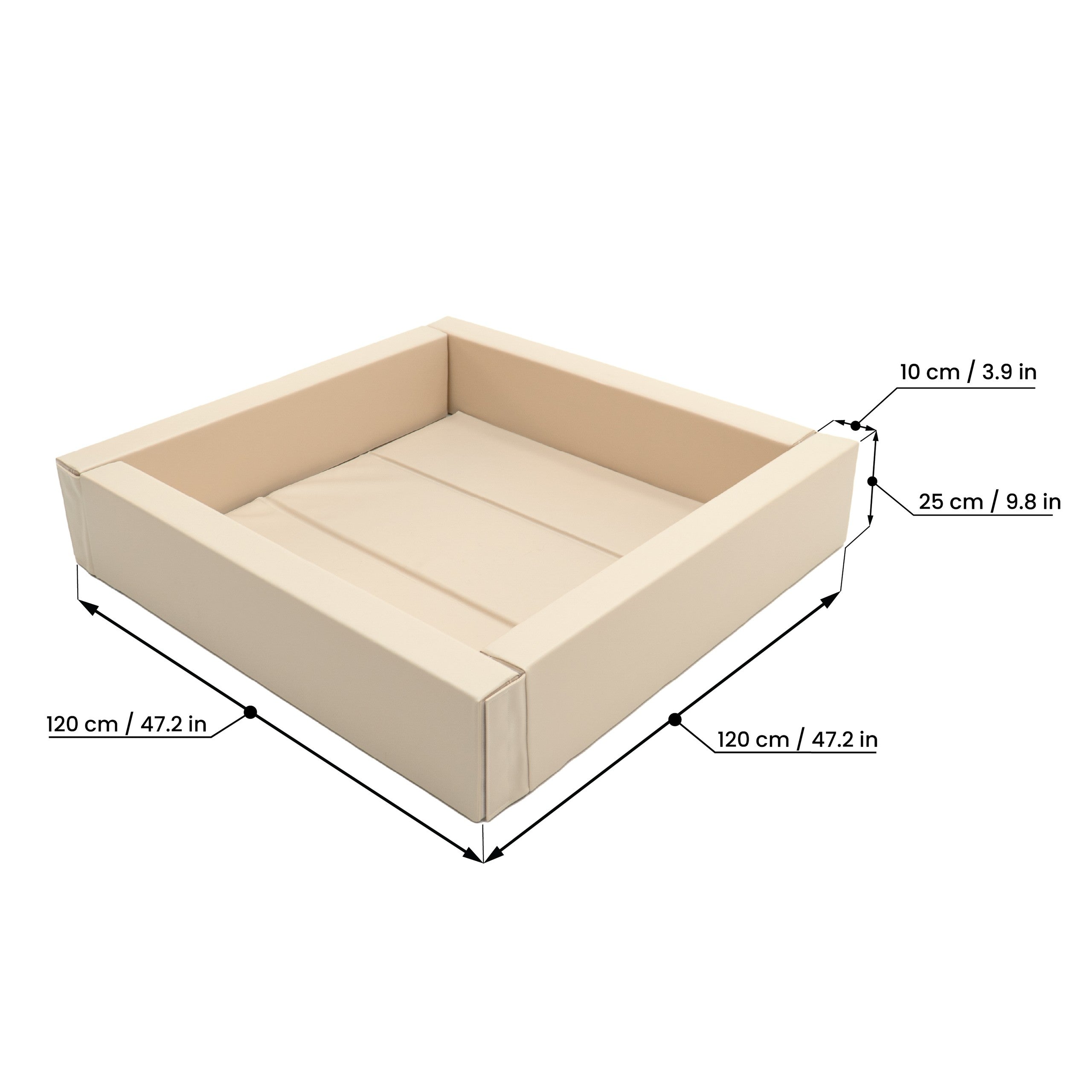 Soft Play Ball Pit - Beige