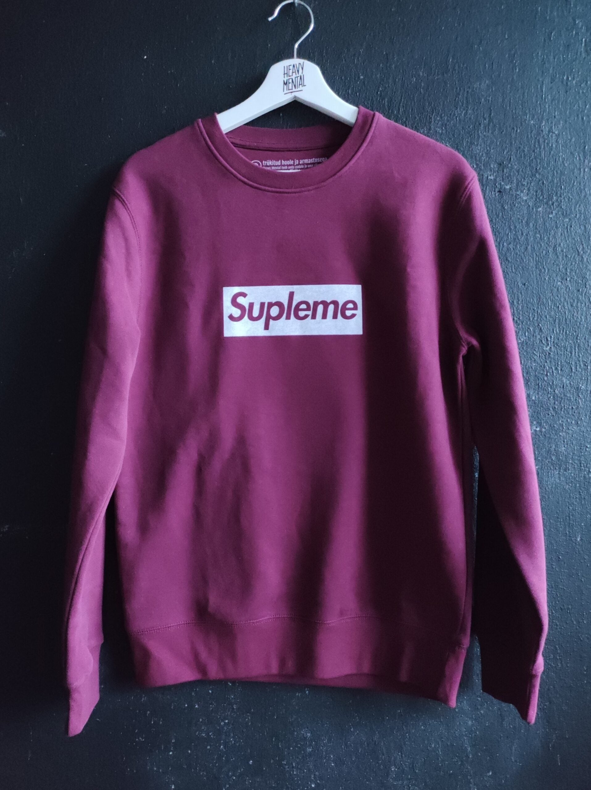 Supleme Sweatshirt - Bordeaux