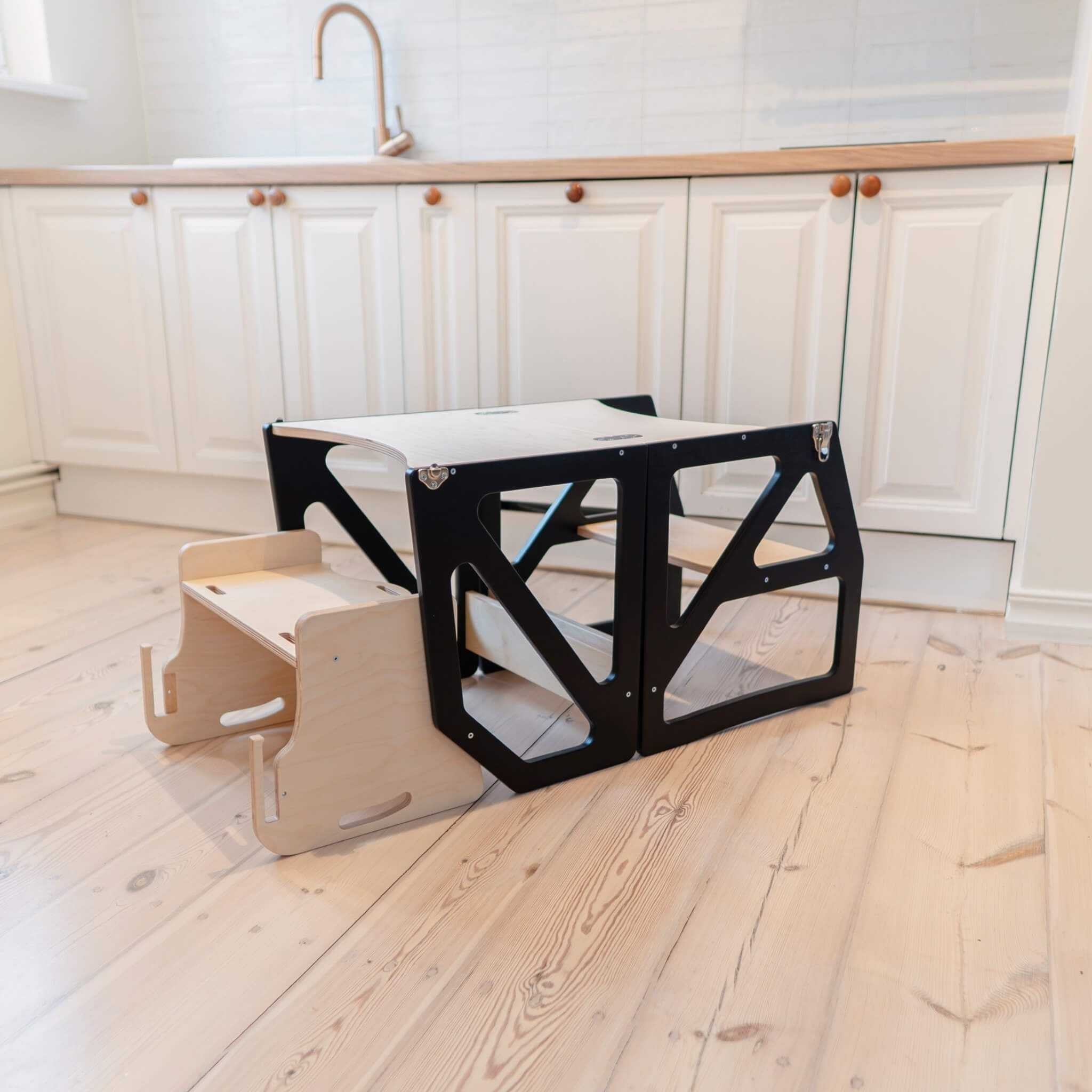 Transformable Kitchen Tower - Modustep and High Chair Combo