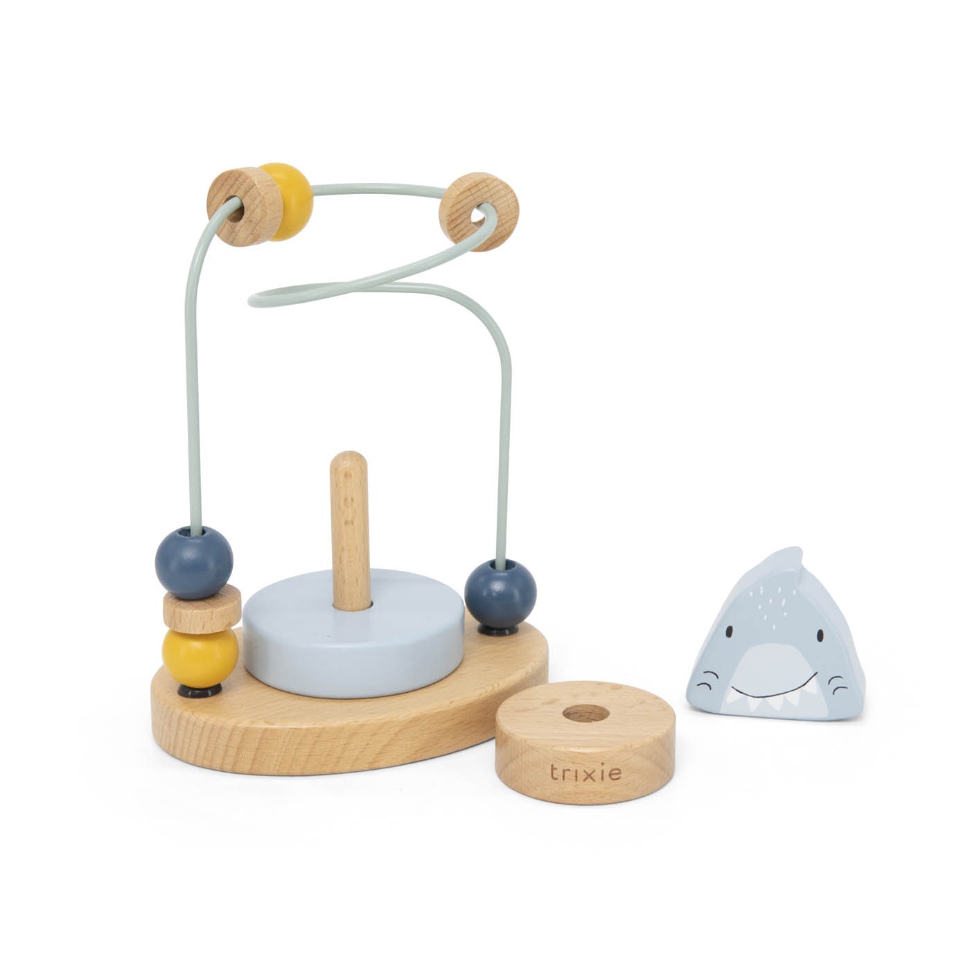 Wooden beads maze - Mr. Shark