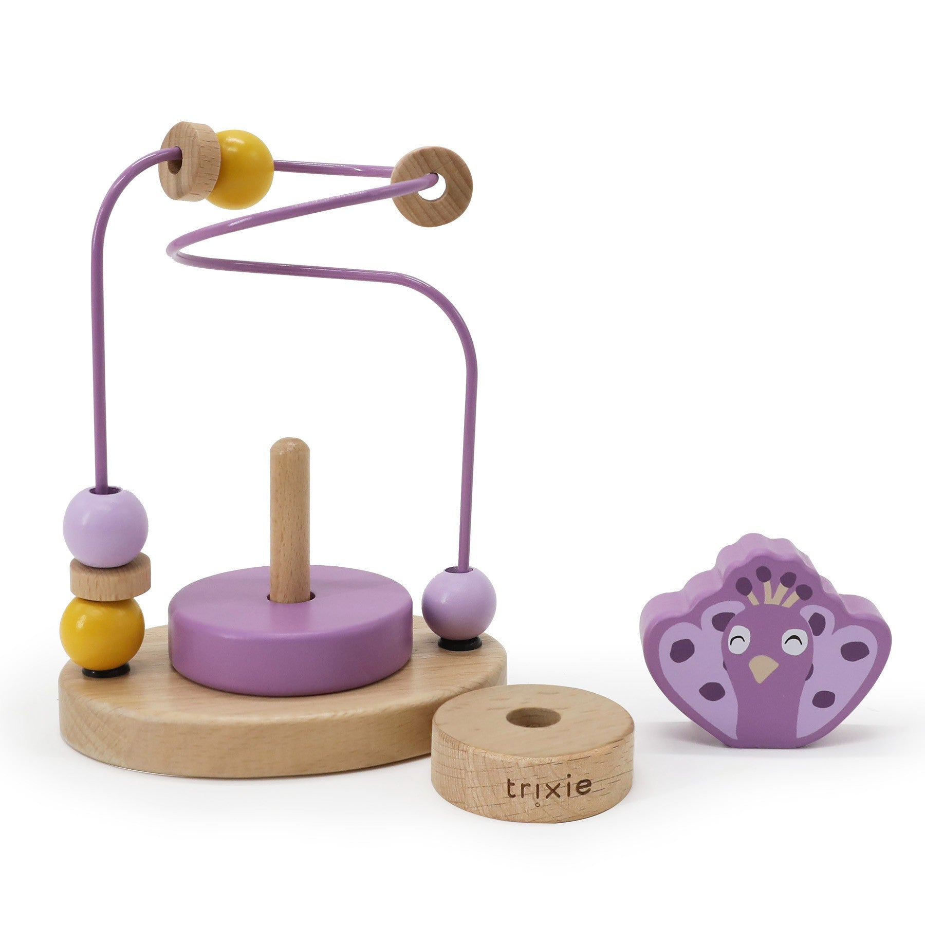 Wooden beads maze - Mrs. Peacock