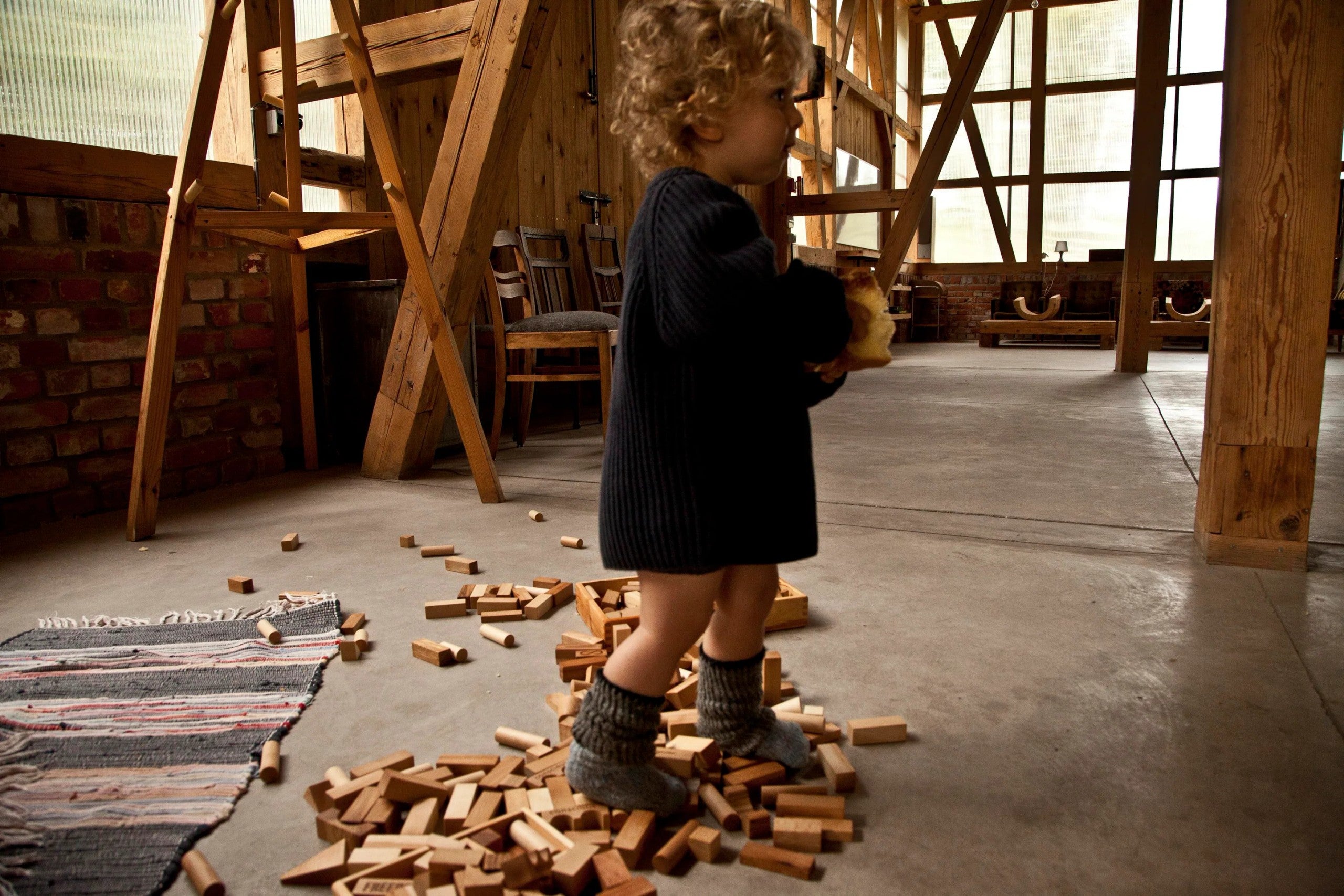 Wooden Blocks in a Box – Natural, 30 Pieces