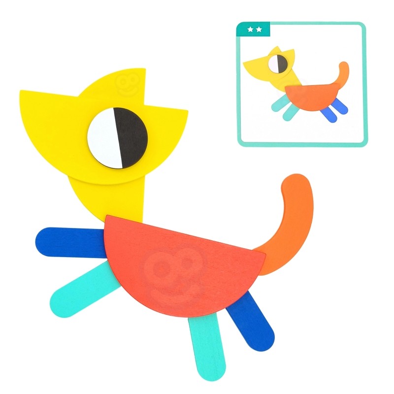 Wooden Montessori shape Puzzle