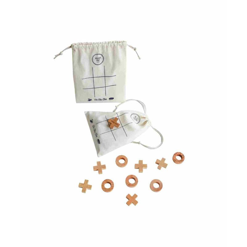 Wooden Tic-Tac-Toe Game