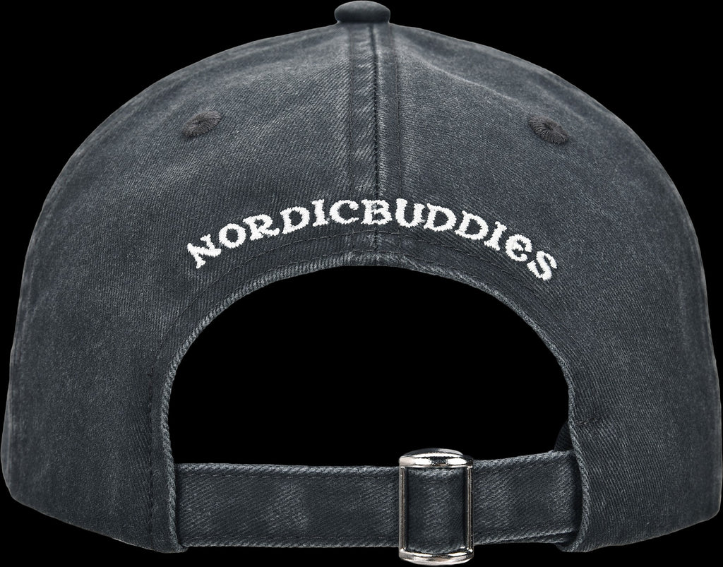 Novels Washed Denim Adult Cap - Grey