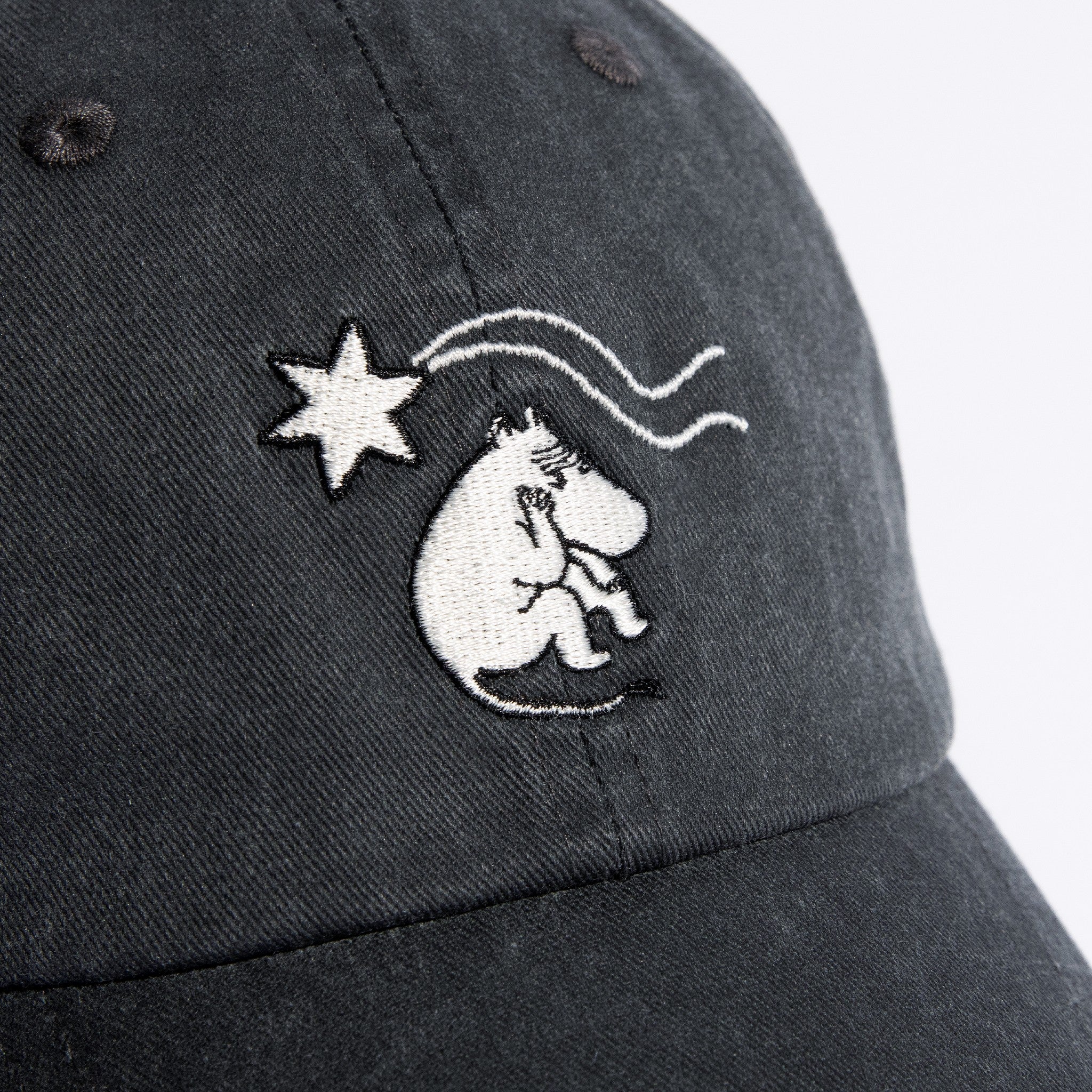 Novels Washed Denim Adult Cap - Grey