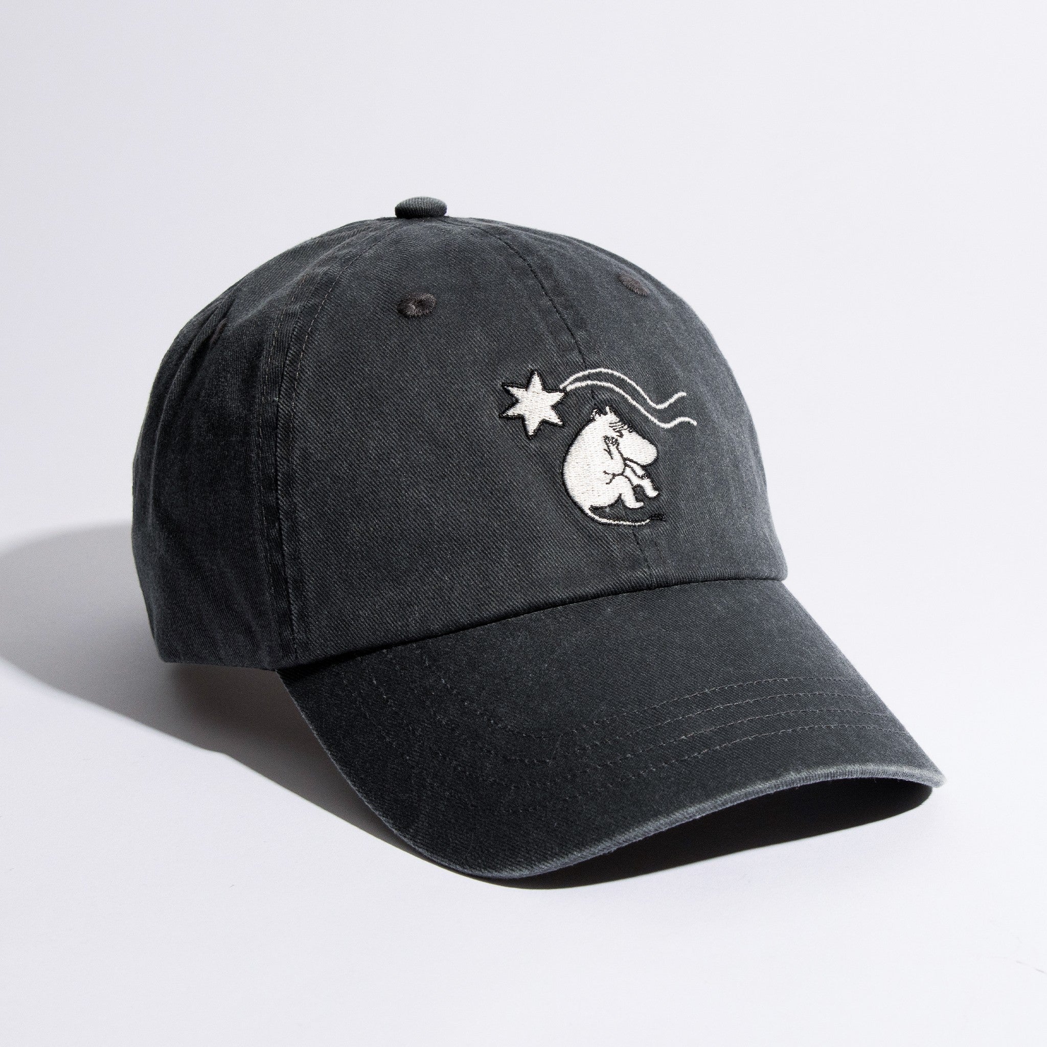 Novels Washed Denim Adult Cap - Grey